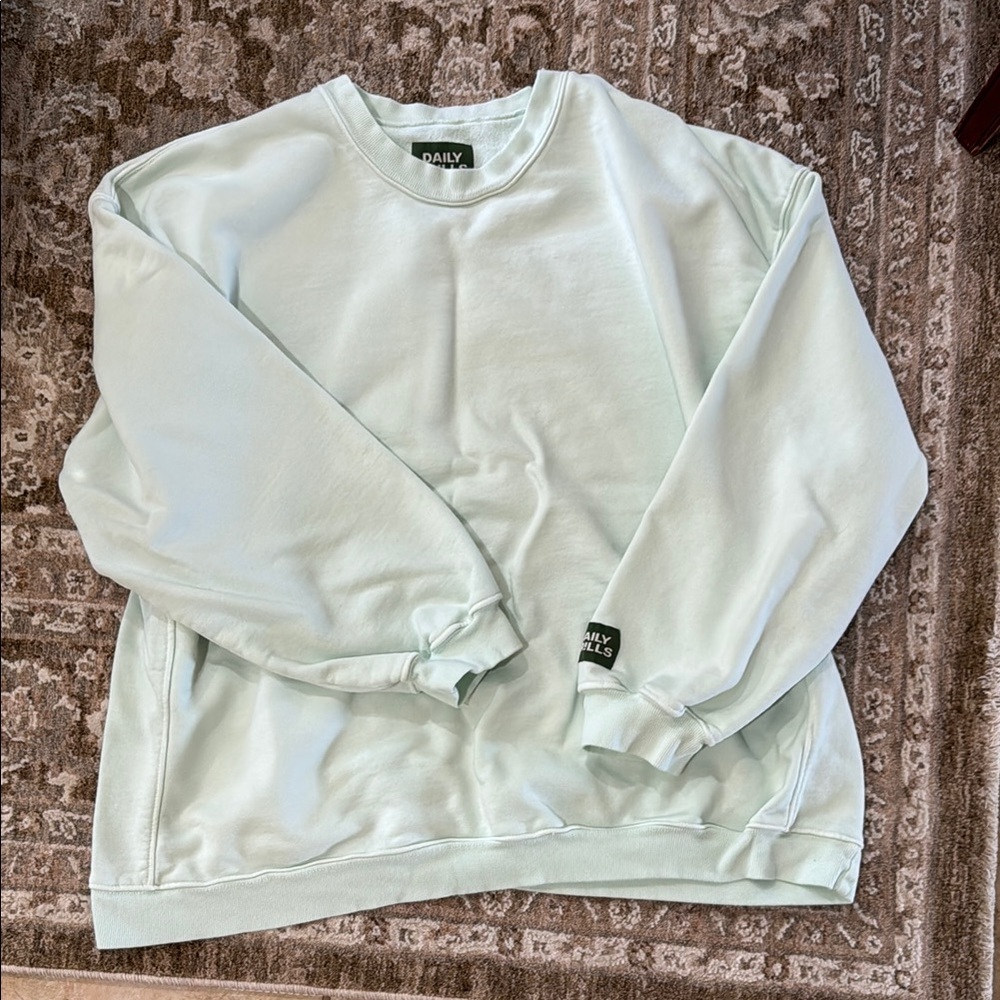 Daily Drills Oversized Sweatshirt in Surf